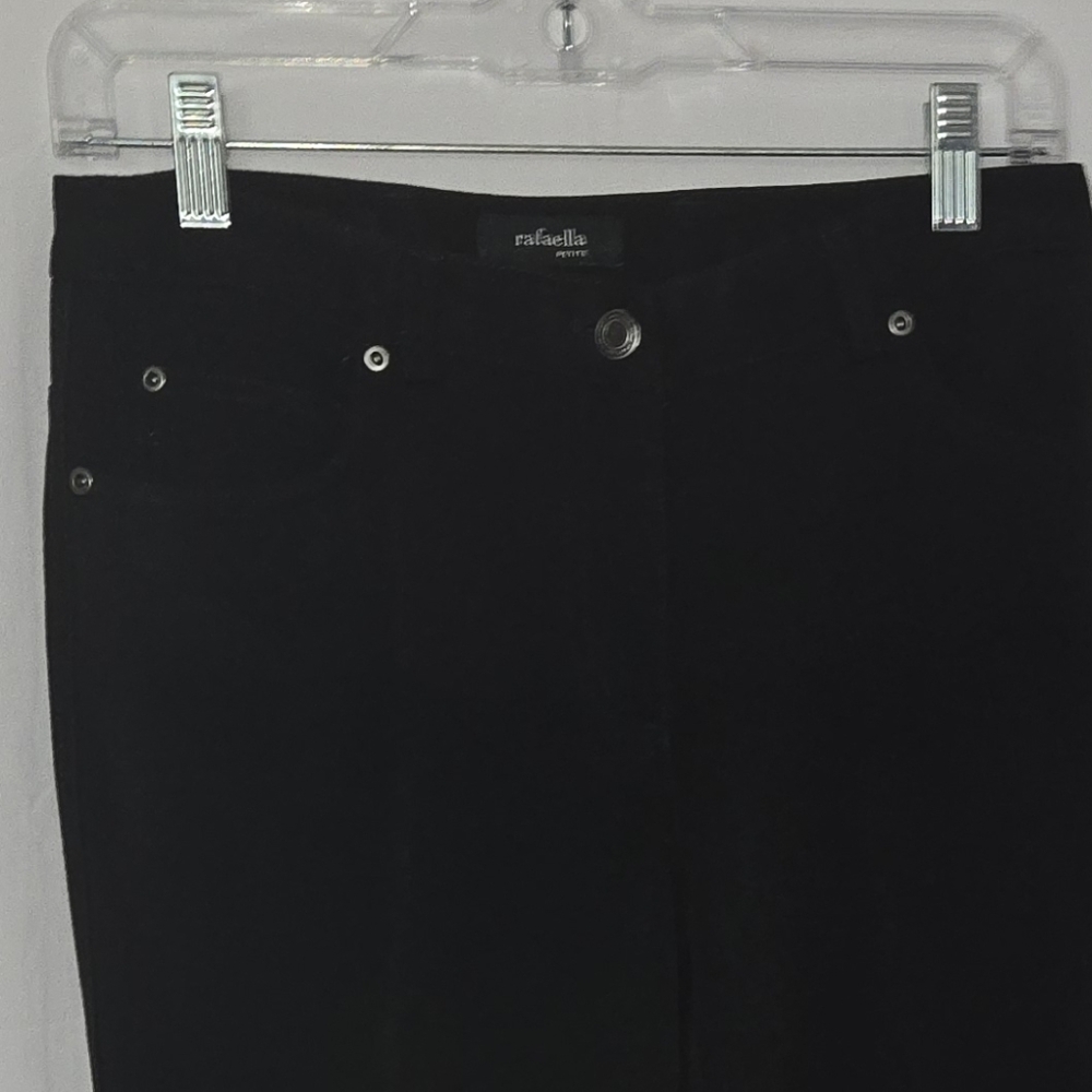 Rafaella Black Straight Leg Jeans Classic Style - Picture 2 of 4